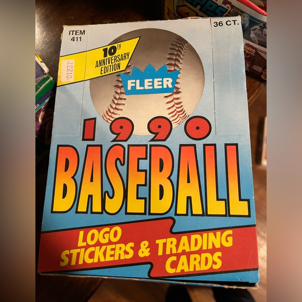 1990 FLEER Baseball Logo Stickers & Trading Cards